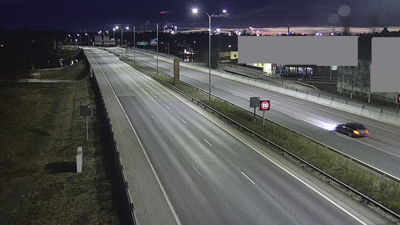 Weather Camera Image Väg 4 Uleåborg, Intiö, Oulu, Pohjois-Pohjanmaa