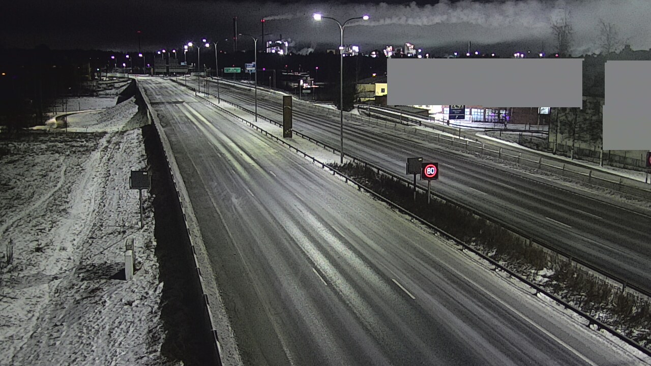 Weather Camera Image Väg 4 Uleåborg, Intiö, Oulu, Pohjois-Pohjanmaa