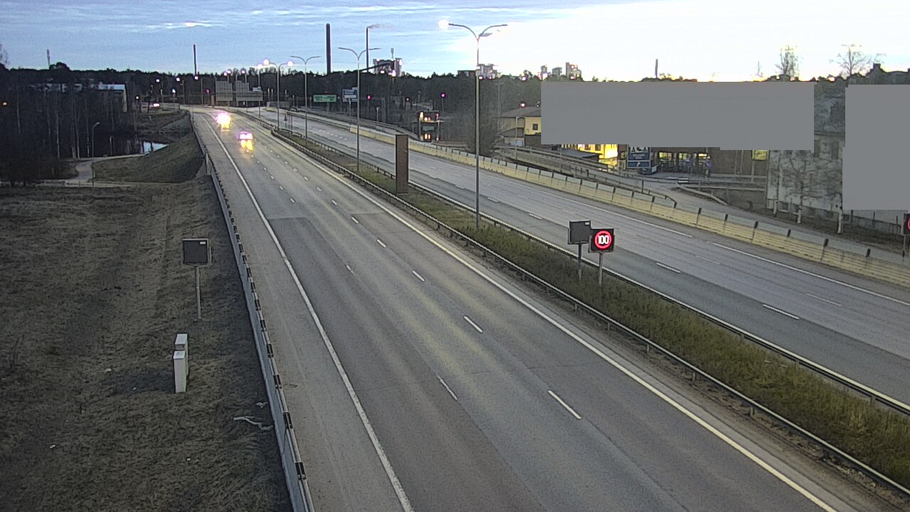 Weather Camera Image Väg 4 Uleåborg, Intiö, Oulu, Pohjois-Pohjanmaa