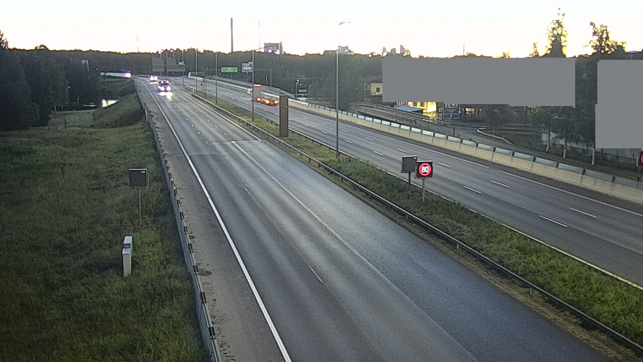 Weather Camera Image Road 4 Oulu, Intiö, Oulu, Pohjois-Pohjanmaa
