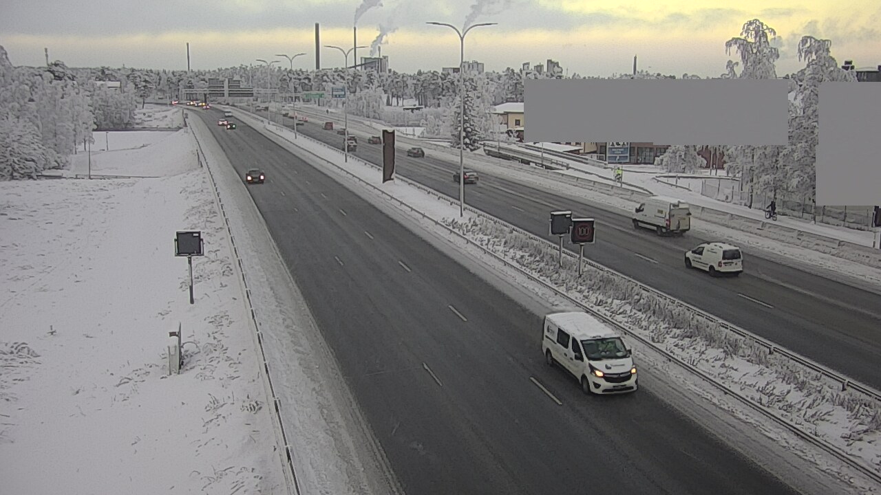 Weather Camera Image Road 4 Oulu, Intiö, Oulu, Pohjois-Pohjanmaa