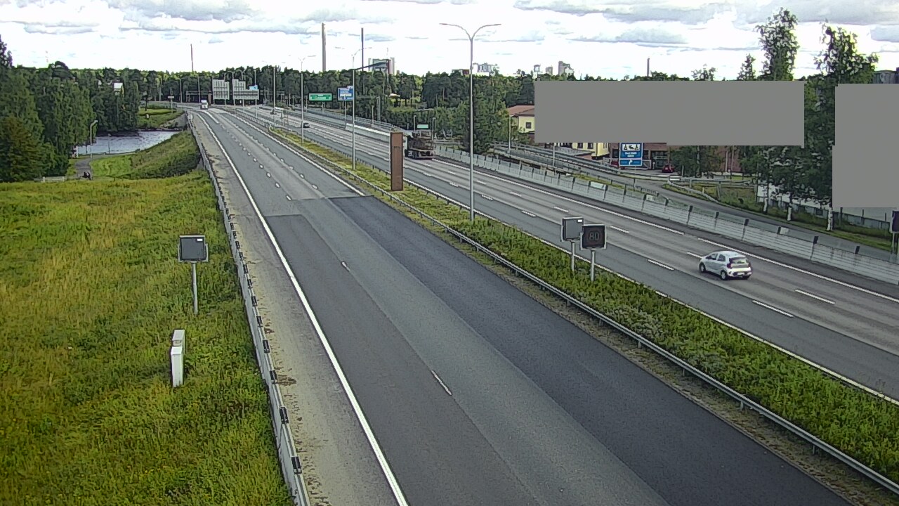 Weather Camera Image Road 4 Oulu, Intiö, Oulu, Pohjois-Pohjanmaa