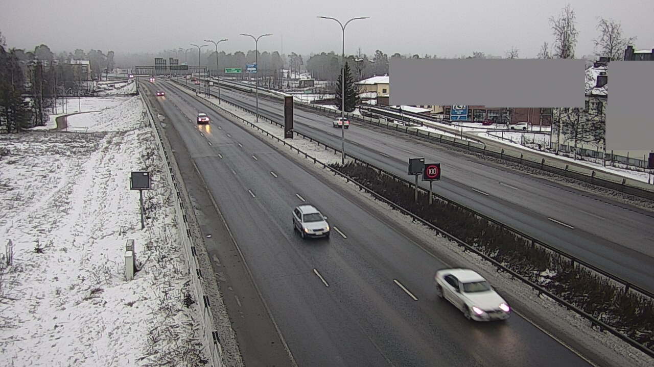 Weather Camera Image Väg 4 Uleåborg, Intiö, Oulu, Pohjois-Pohjanmaa