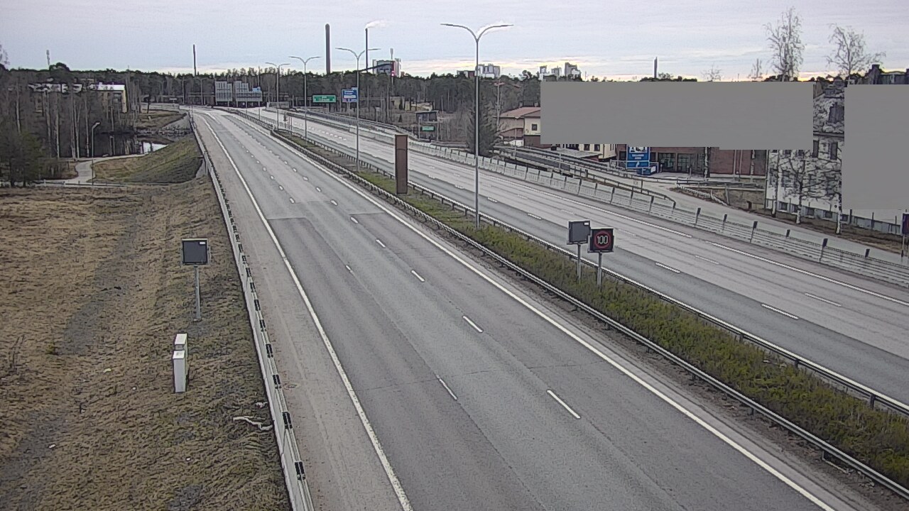 Weather Camera Image Väg 4 Uleåborg, Intiö, Oulu, Pohjois-Pohjanmaa