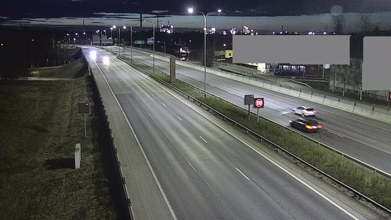 Weather Camera Image Väg 4 Uleåborg, Intiö, Oulu, Pohjois-Pohjanmaa