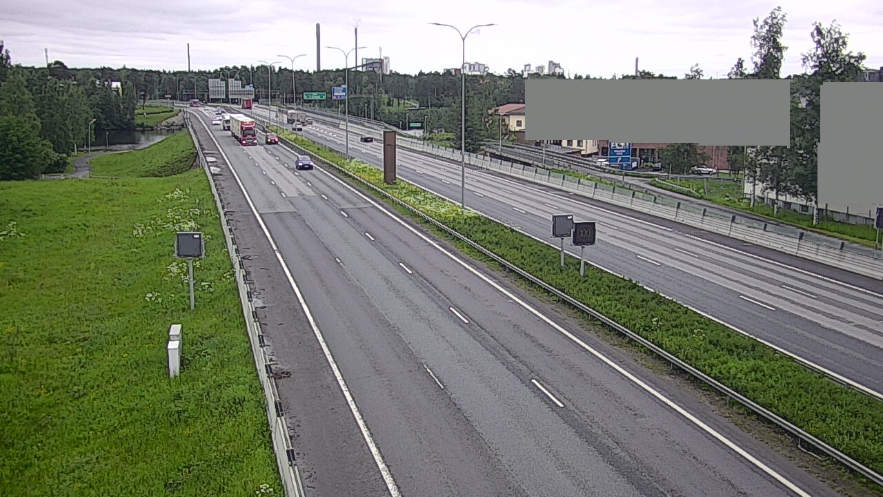 Weather Camera Image Väg 4 Uleåborg, Intiö, Oulu, Pohjois-Pohjanmaa