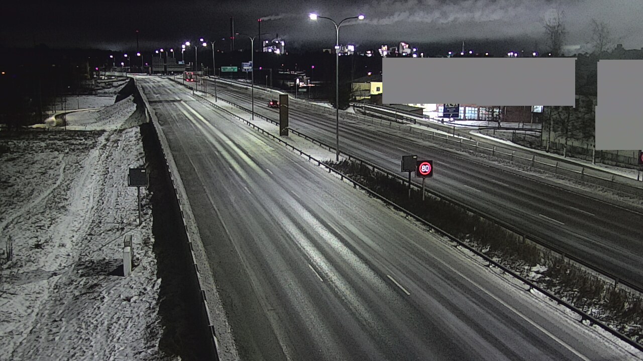 Weather Camera Image Väg 4 Uleåborg, Intiö, Oulu, Pohjois-Pohjanmaa