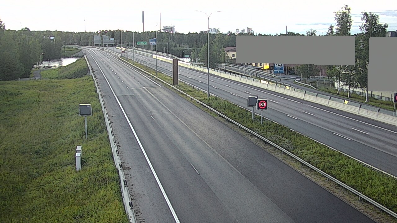 Weather Camera Image Road 4 Oulu, Intiö, Oulu, Pohjois-Pohjanmaa