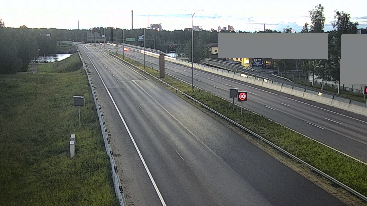 Weather Camera Image Road 4 Oulu, Intiö, Oulu, Pohjois-Pohjanmaa