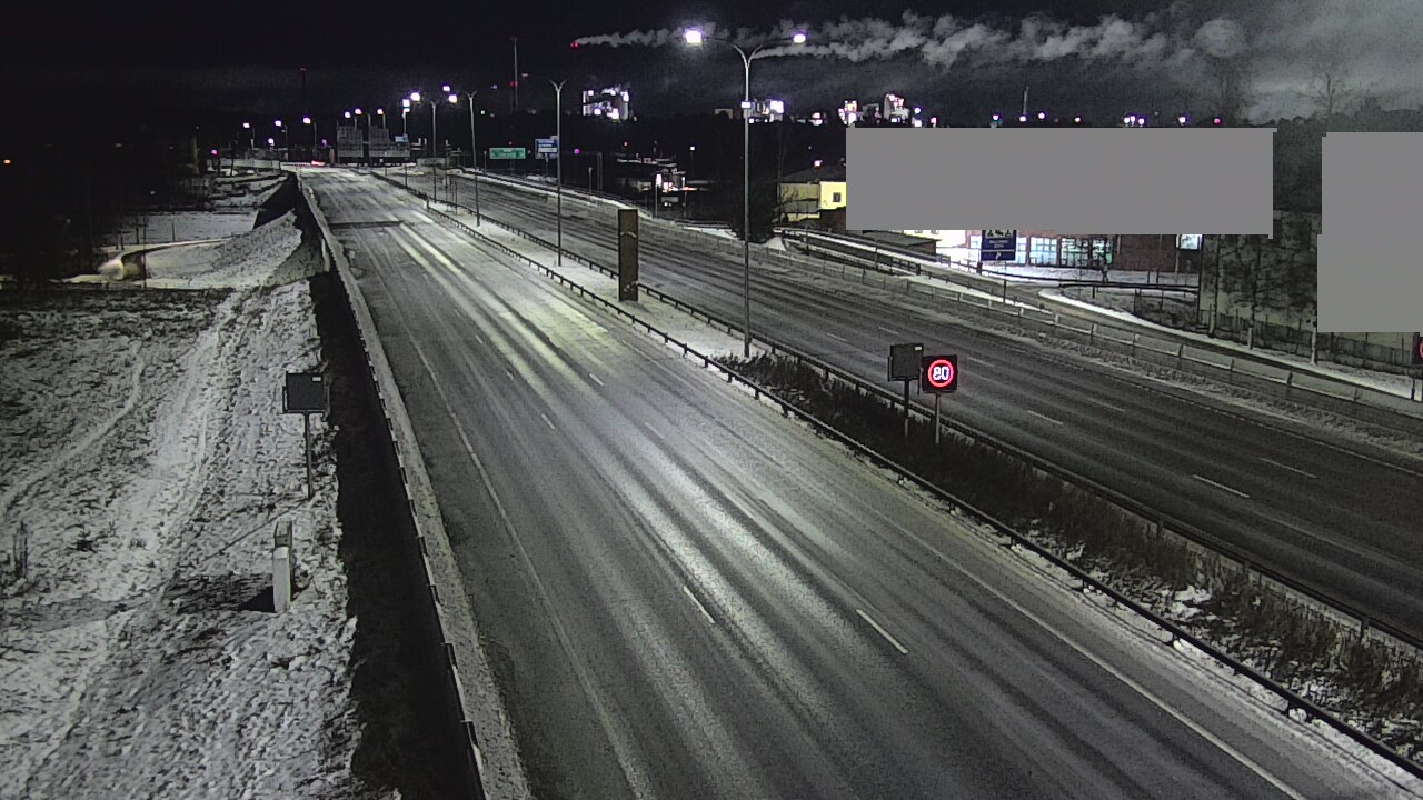 Weather Camera Image Väg 4 Uleåborg, Intiö, Oulu, Pohjois-Pohjanmaa