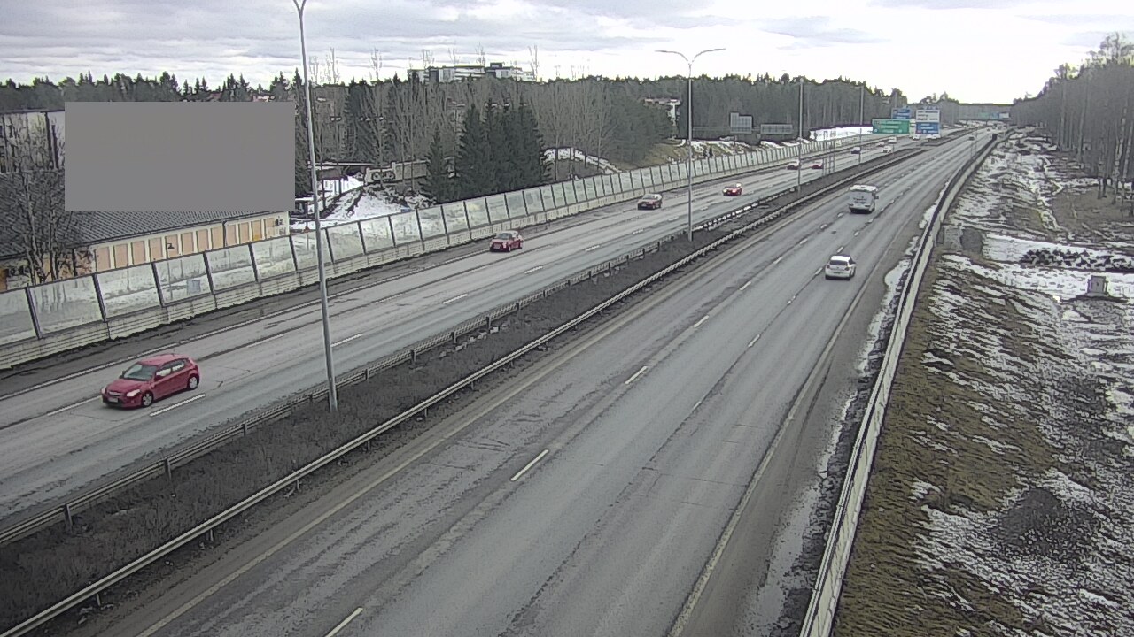 Weather Camera Image Väg 4 Uleåborg, Intiö, Oulu, Pohjois-Pohjanmaa