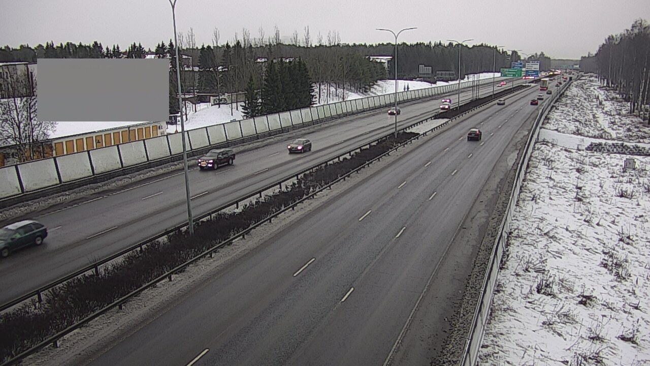 Weather Camera Image Väg 4 Uleåborg, Intiö, Oulu, Pohjois-Pohjanmaa