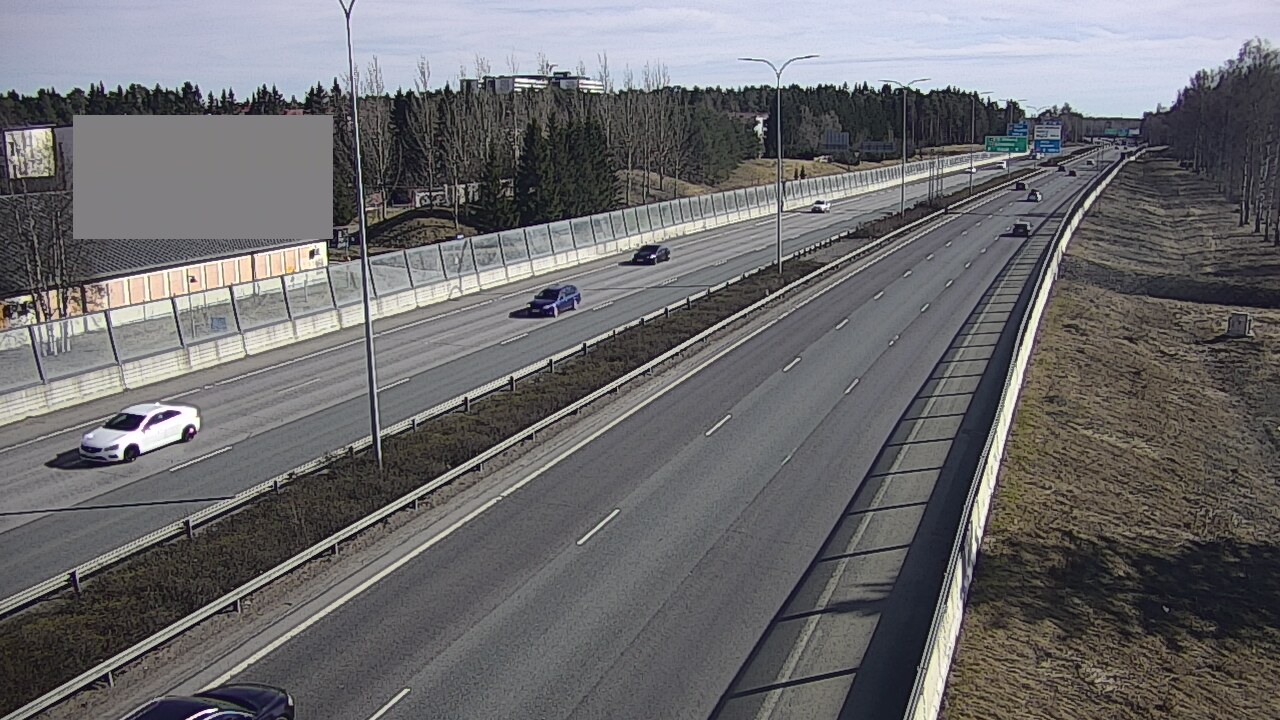 Weather Camera Image Väg 4 Uleåborg, Intiö, Oulu, Pohjois-Pohjanmaa