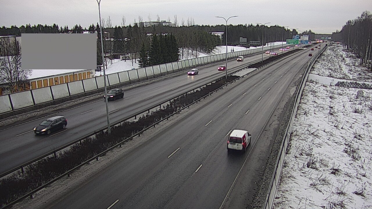 Weather Camera Image Väg 4 Uleåborg, Intiö, Oulu, Pohjois-Pohjanmaa