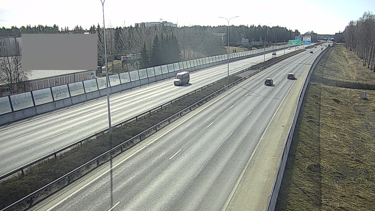Weather Camera Image Väg 4 Uleåborg, Intiö, Oulu, Pohjois-Pohjanmaa
