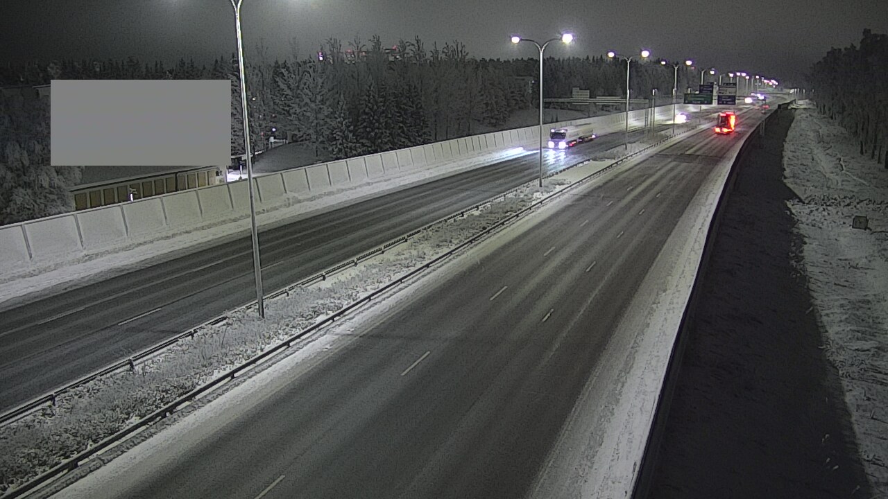 Weather Camera Image Väg 4 Uleåborg, Intiö, Oulu, Pohjois-Pohjanmaa