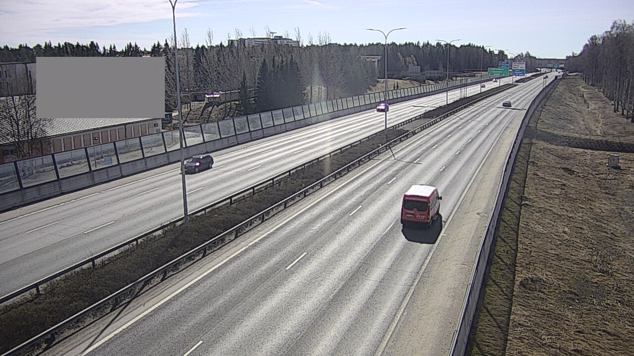 Weather Camera Image Väg 4 Uleåborg, Intiö, Oulu, Pohjois-Pohjanmaa