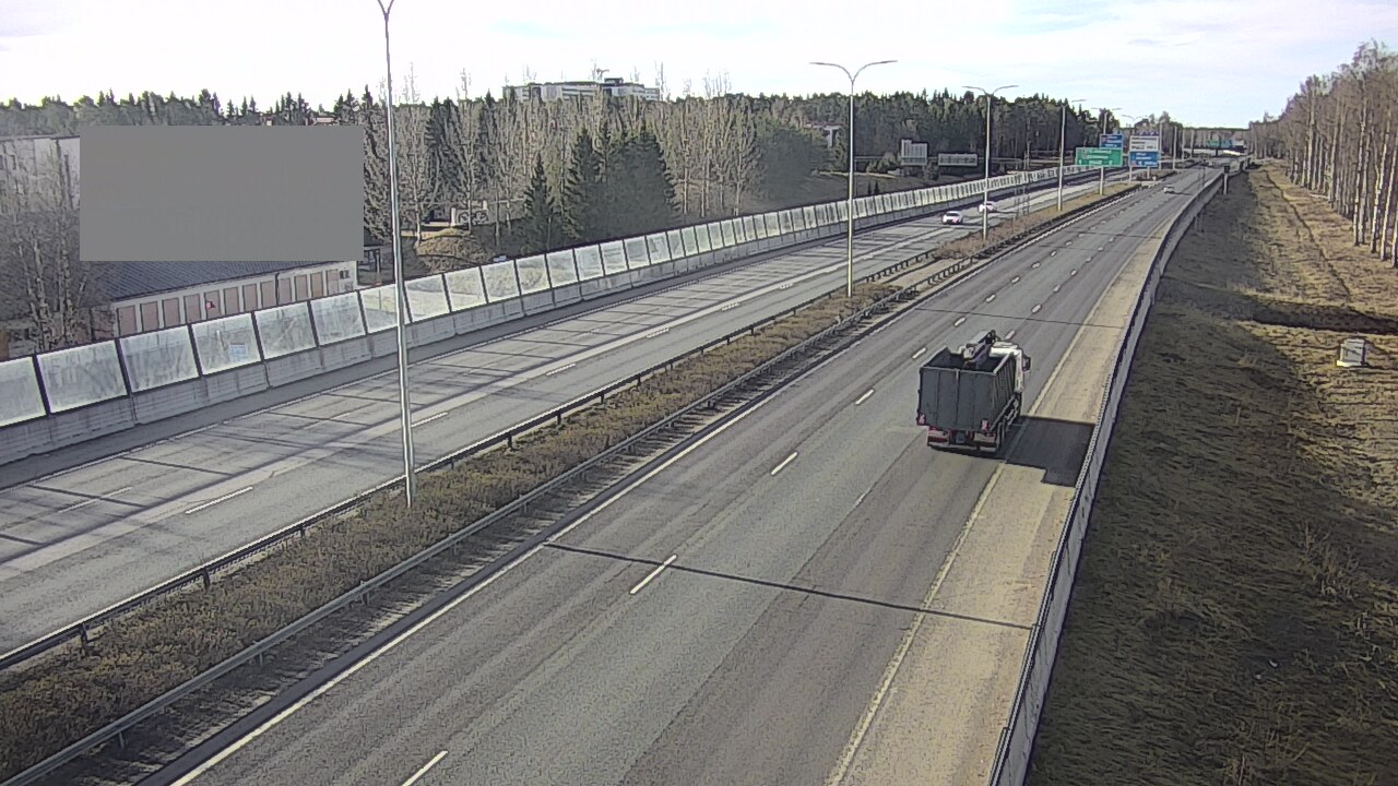 Weather Camera Image Väg 4 Uleåborg, Intiö, Oulu, Pohjois-Pohjanmaa