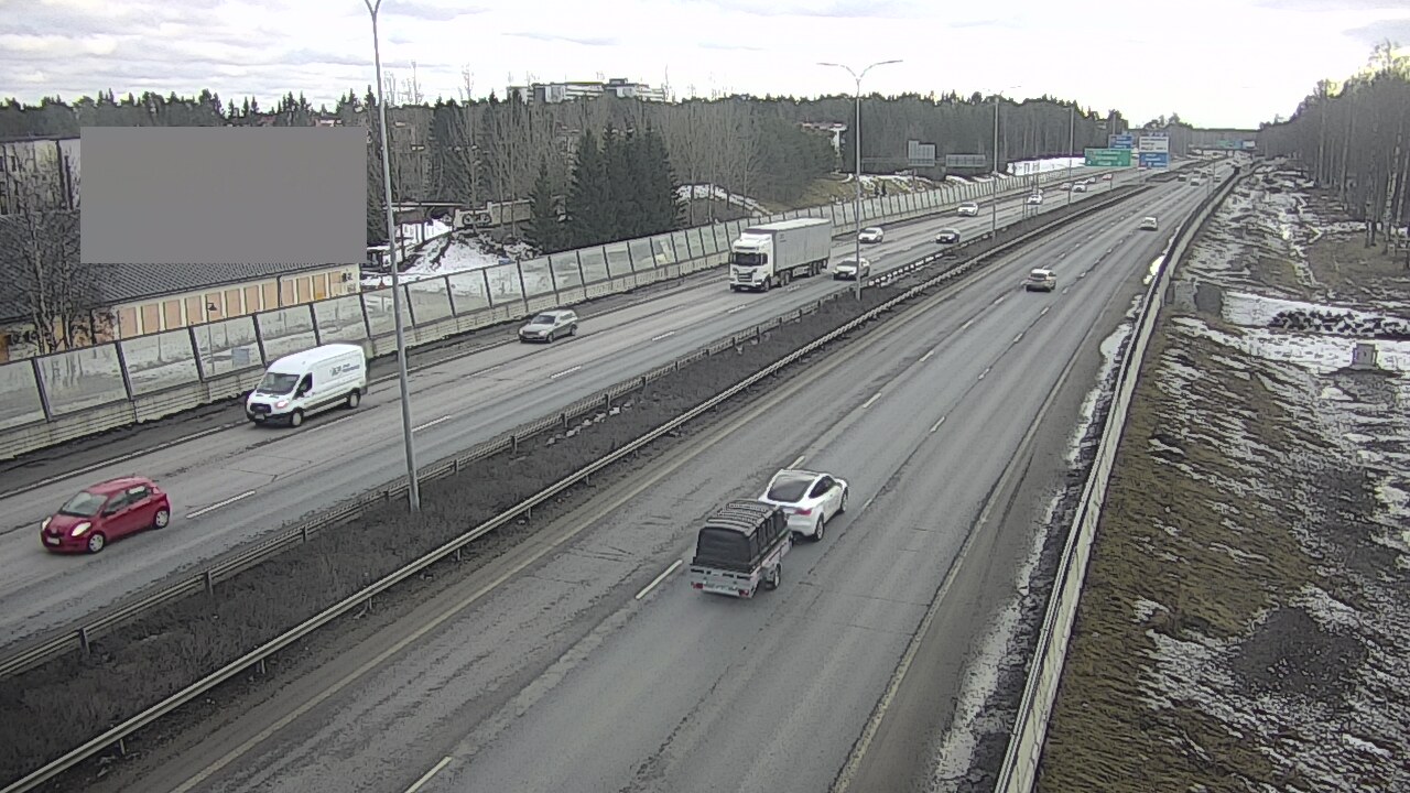 Weather Camera Image Väg 4 Uleåborg, Intiö, Oulu, Pohjois-Pohjanmaa