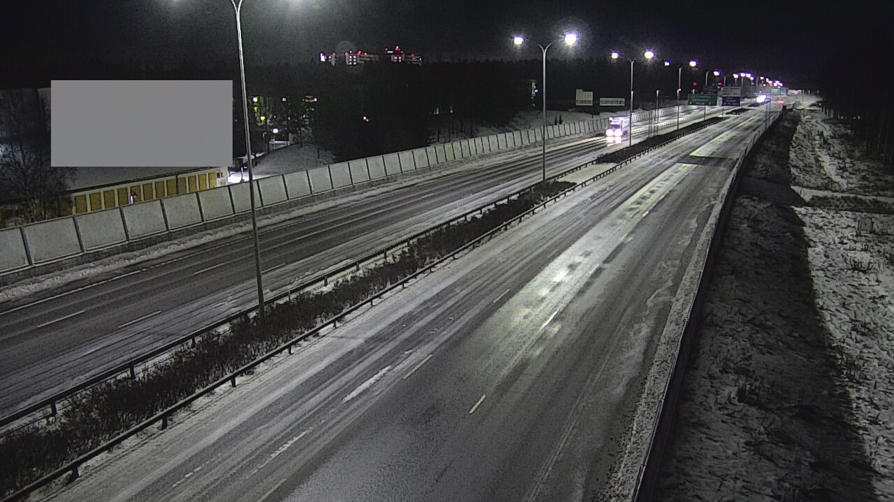 Weather Camera Image Väg 4 Uleåborg, Intiö, Oulu, Pohjois-Pohjanmaa