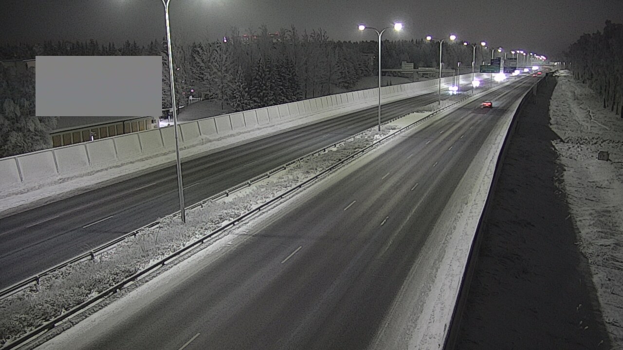 Weather Camera Image Väg 4 Uleåborg, Intiö, Oulu, Pohjois-Pohjanmaa