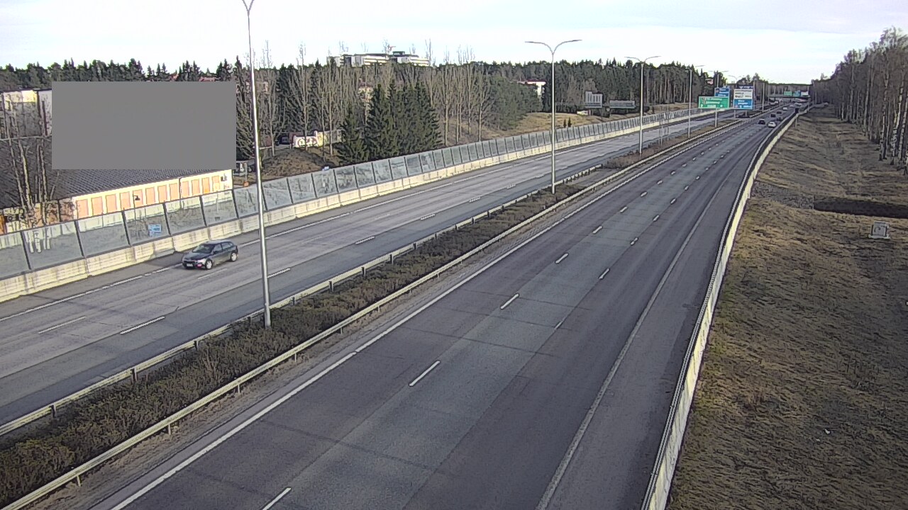 Weather Camera Image Väg 4 Uleåborg, Intiö, Oulu, Pohjois-Pohjanmaa