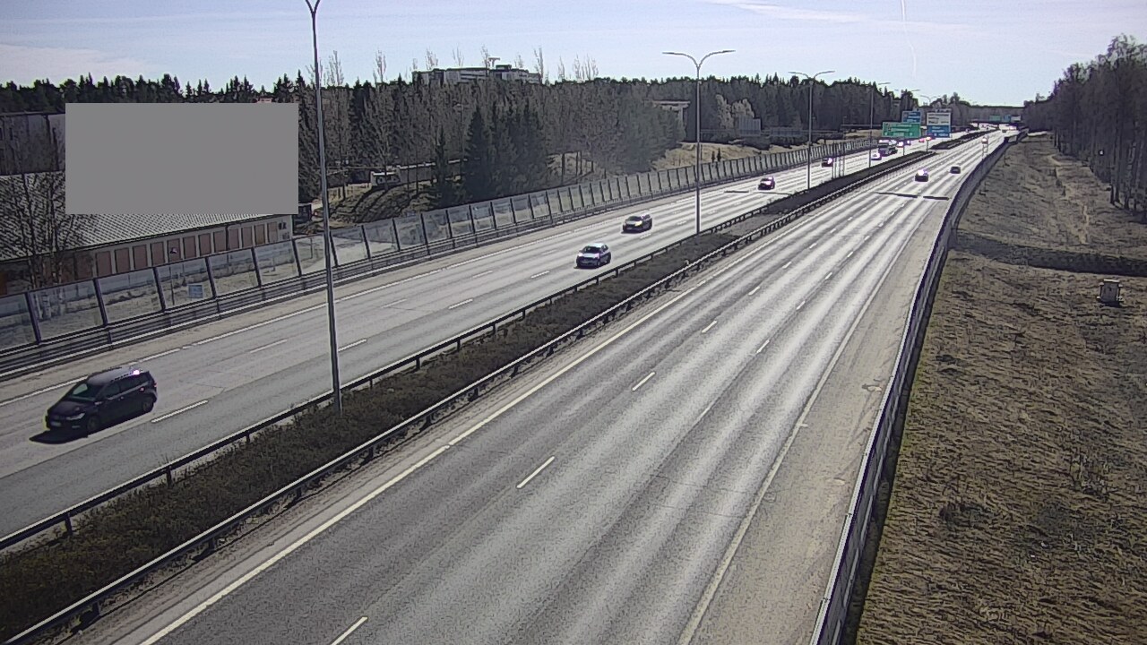 Weather Camera Image Väg 4 Uleåborg, Intiö, Oulu, Pohjois-Pohjanmaa