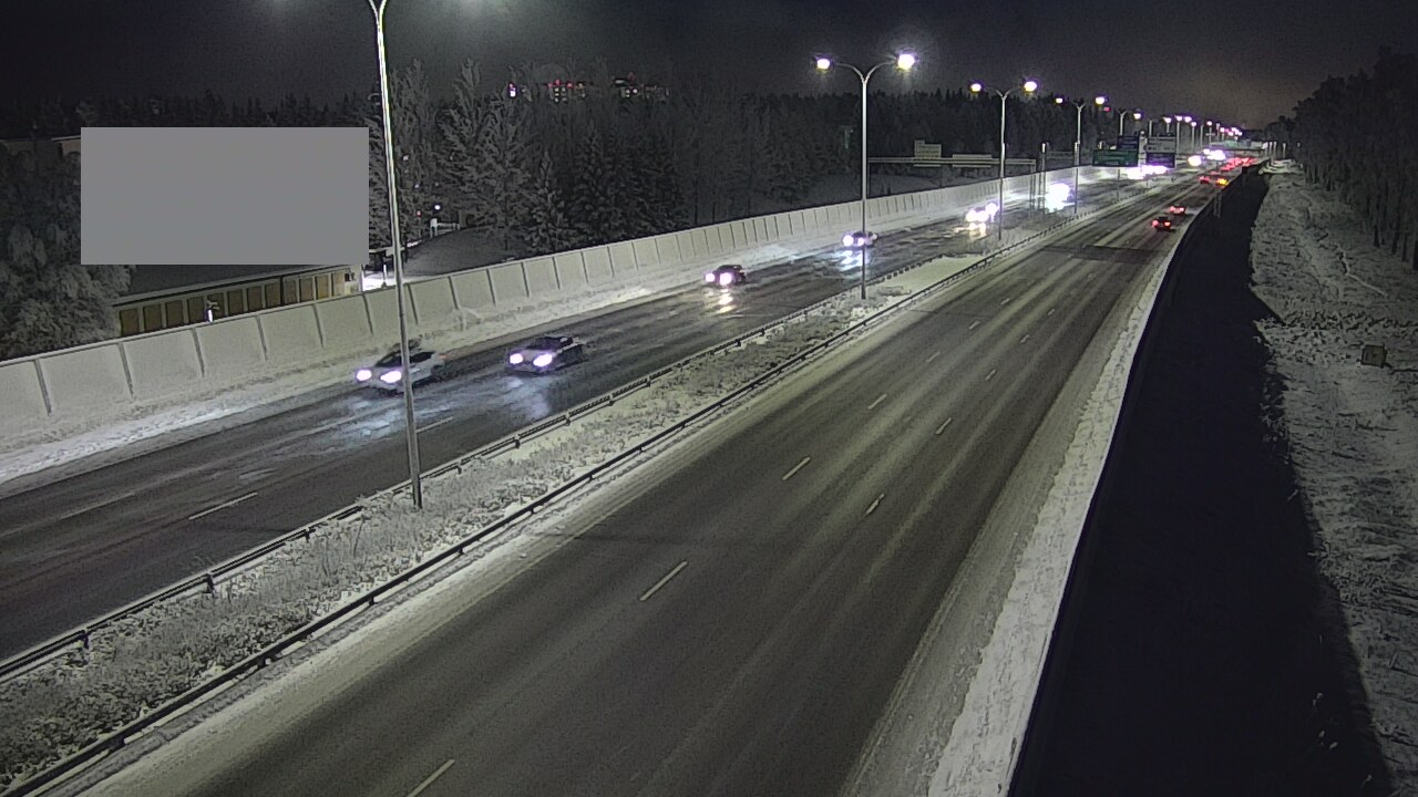 Weather Camera Image Väg 4 Uleåborg, Intiö, Oulu, Pohjois-Pohjanmaa