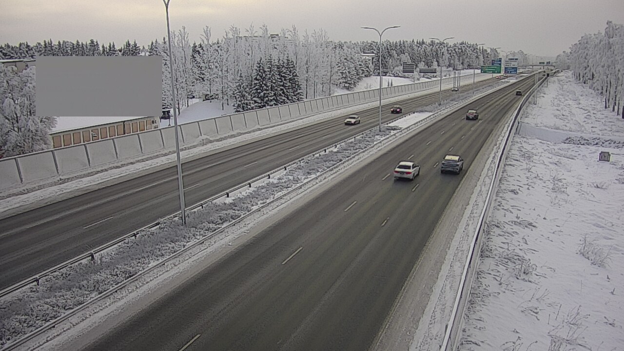 Weather Camera Image Väg 4 Uleåborg, Intiö, Oulu, Pohjois-Pohjanmaa