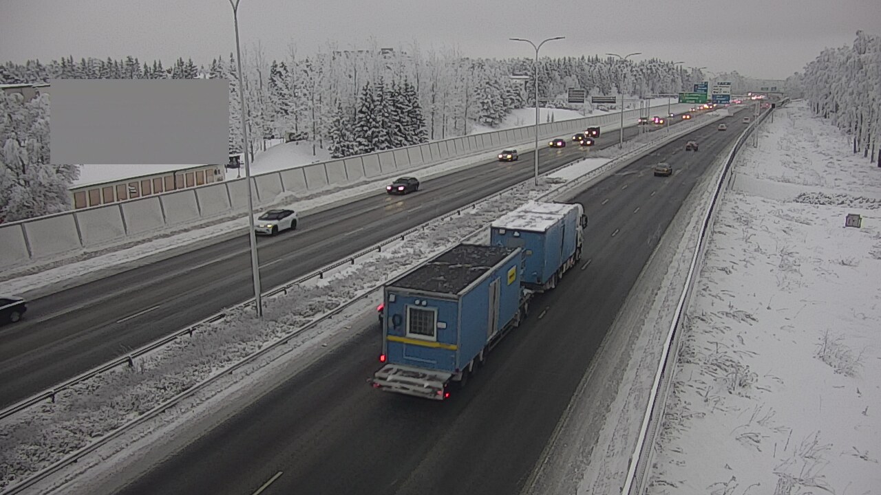 Weather Camera Image Väg 4 Uleåborg, Intiö, Oulu, Pohjois-Pohjanmaa