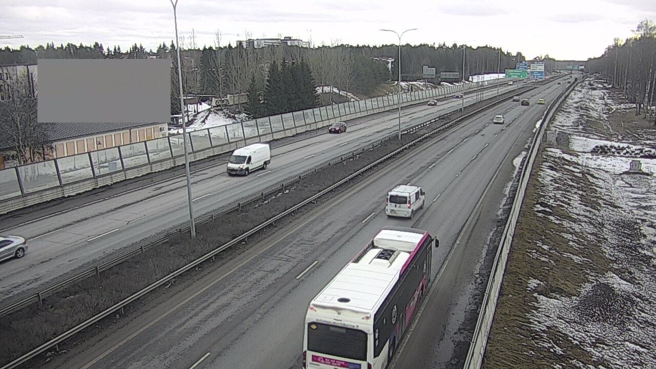 Weather Camera Image Väg 4 Uleåborg, Intiö, Oulu, Pohjois-Pohjanmaa