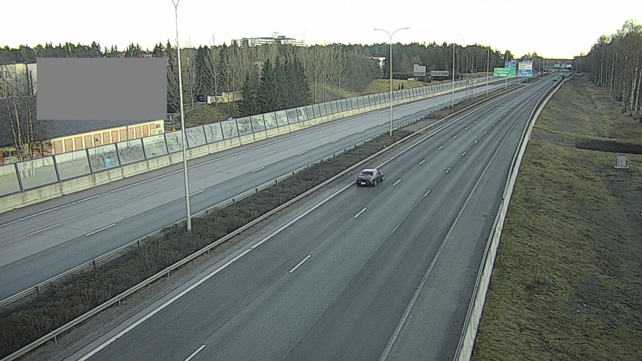 Weather Camera Image Väg 4 Uleåborg, Intiö, Oulu, Pohjois-Pohjanmaa