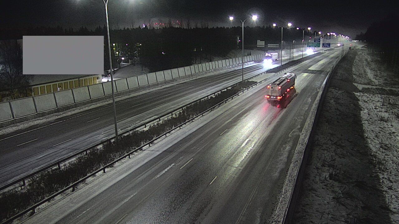 Weather Camera Image Väg 4 Uleåborg, Intiö, Oulu, Pohjois-Pohjanmaa