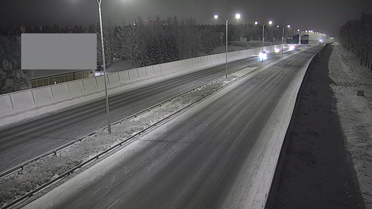 Weather Camera Image Väg 4 Uleåborg, Intiö, Oulu, Pohjois-Pohjanmaa