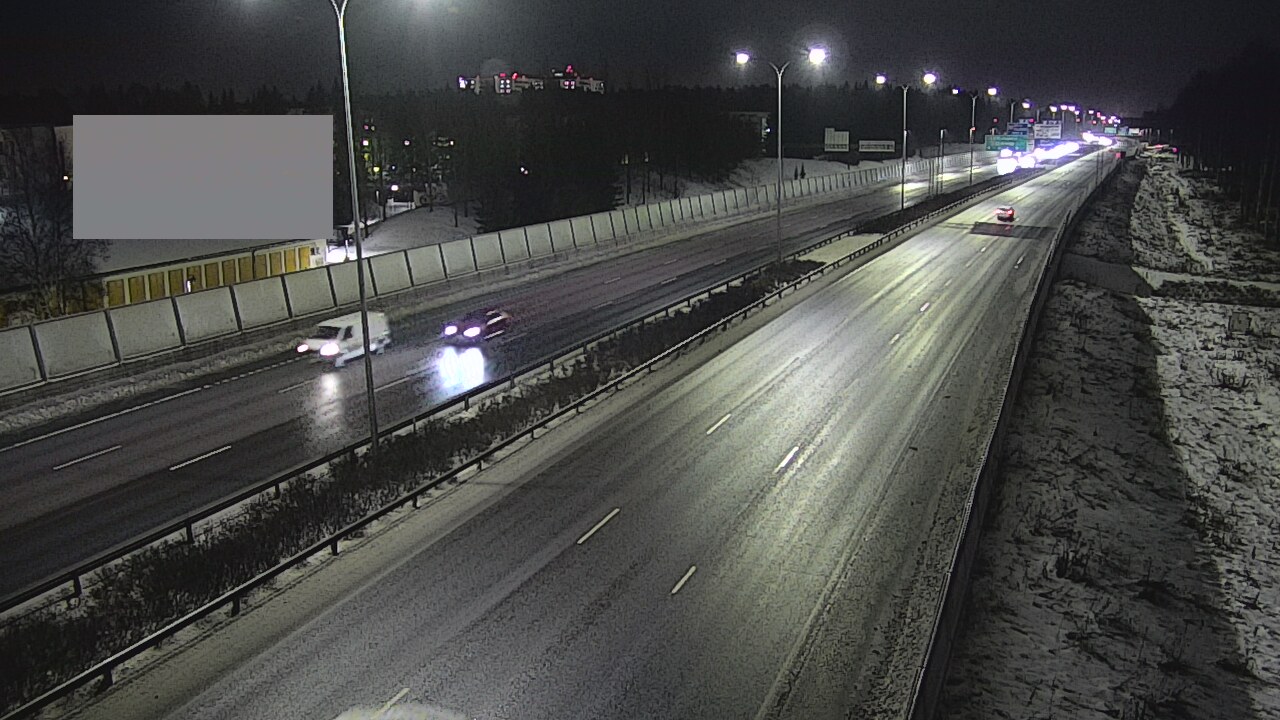 Weather Camera Image Väg 4 Uleåborg, Intiö, Oulu, Pohjois-Pohjanmaa