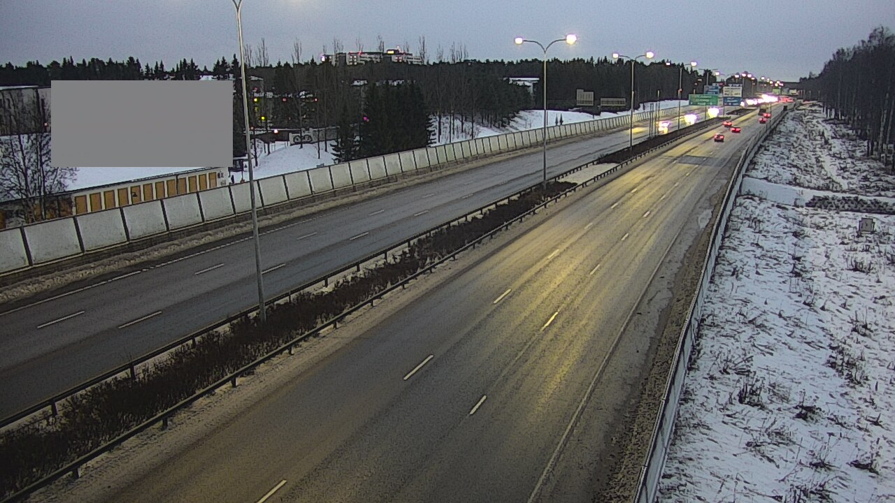 Weather Camera Image Väg 4 Uleåborg, Intiö, Oulu, Pohjois-Pohjanmaa