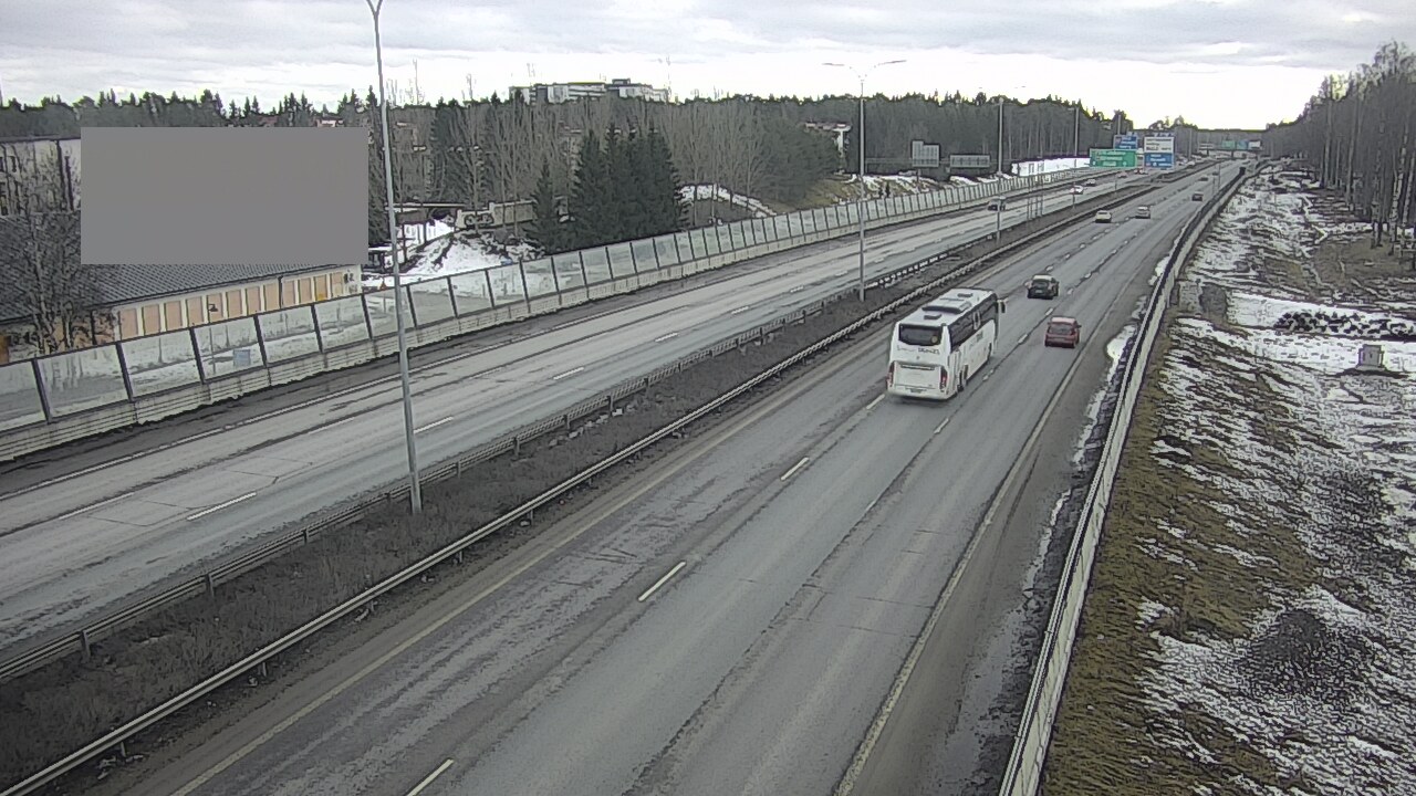 Weather Camera Image Väg 4 Uleåborg, Intiö, Oulu, Pohjois-Pohjanmaa