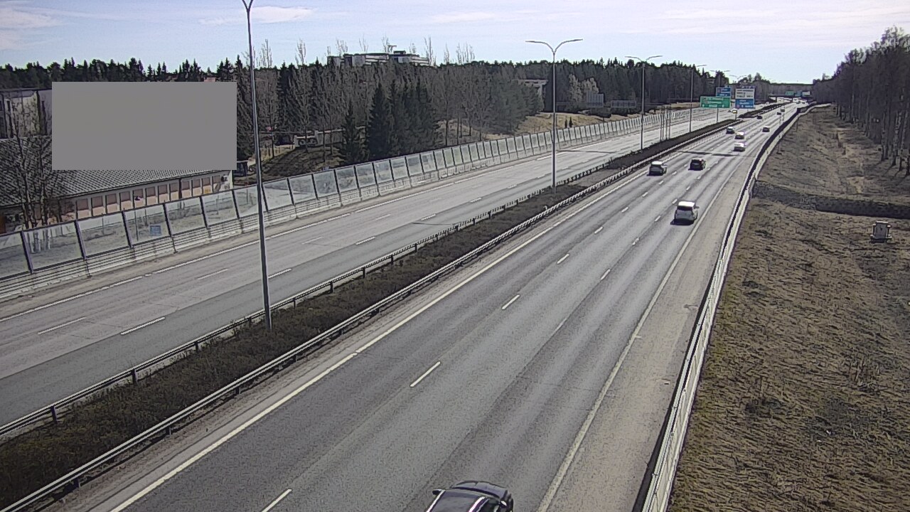 Weather Camera Image Väg 4 Uleåborg, Intiö, Oulu, Pohjois-Pohjanmaa