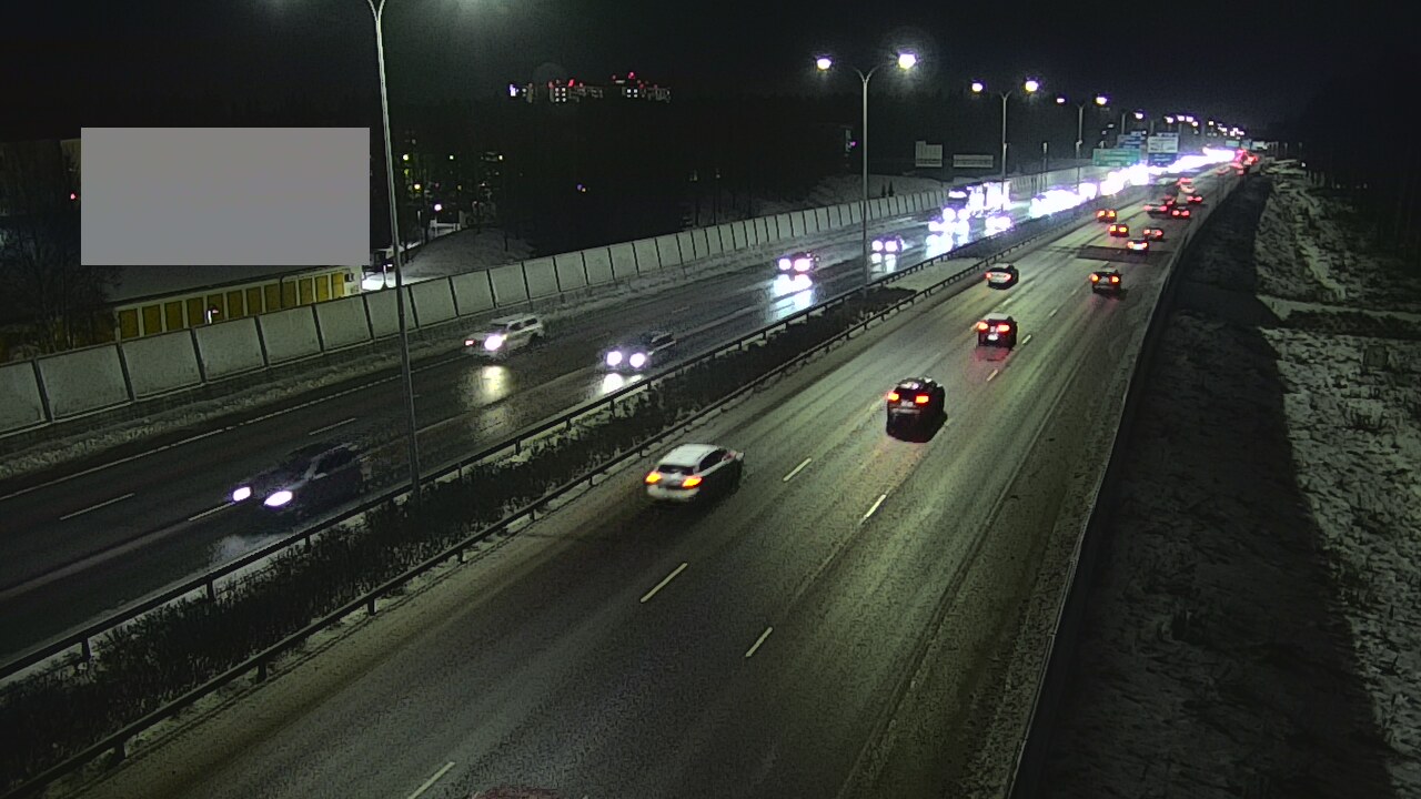 Weather Camera Image Väg 4 Uleåborg, Intiö, Oulu, Pohjois-Pohjanmaa