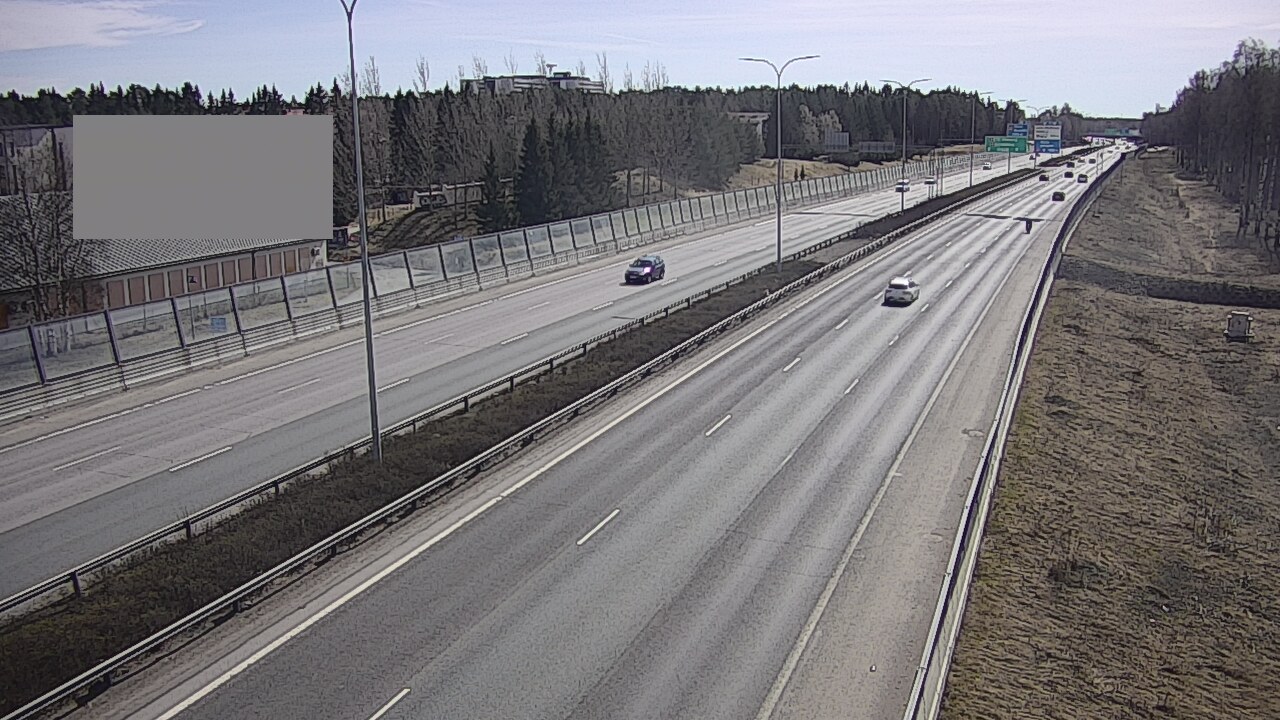 Weather Camera Image Väg 4 Uleåborg, Intiö, Oulu, Pohjois-Pohjanmaa