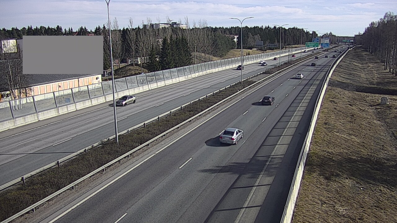 Weather Camera Image Väg 4 Uleåborg, Intiö, Oulu, Pohjois-Pohjanmaa