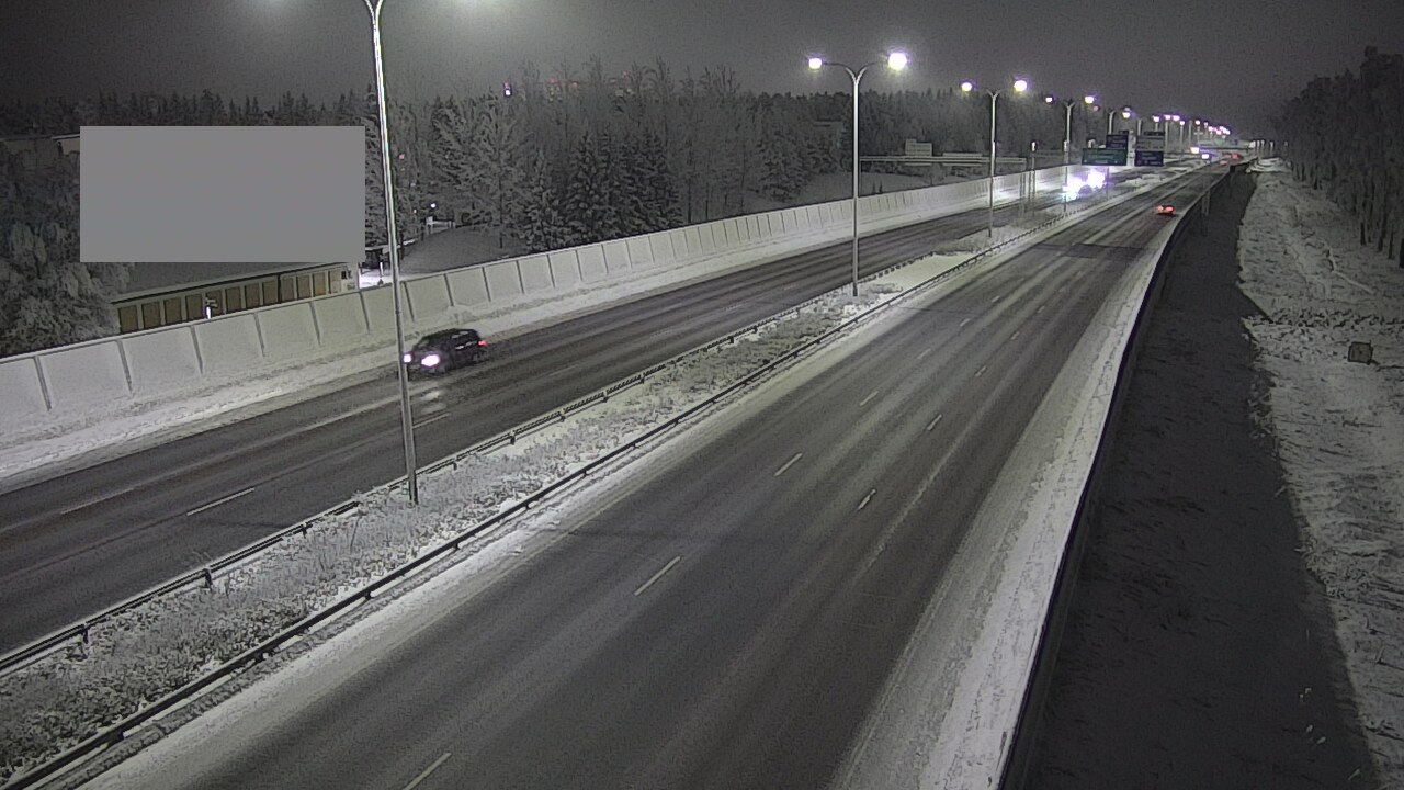 Weather Camera Image Väg 4 Uleåborg, Intiö, Oulu, Pohjois-Pohjanmaa