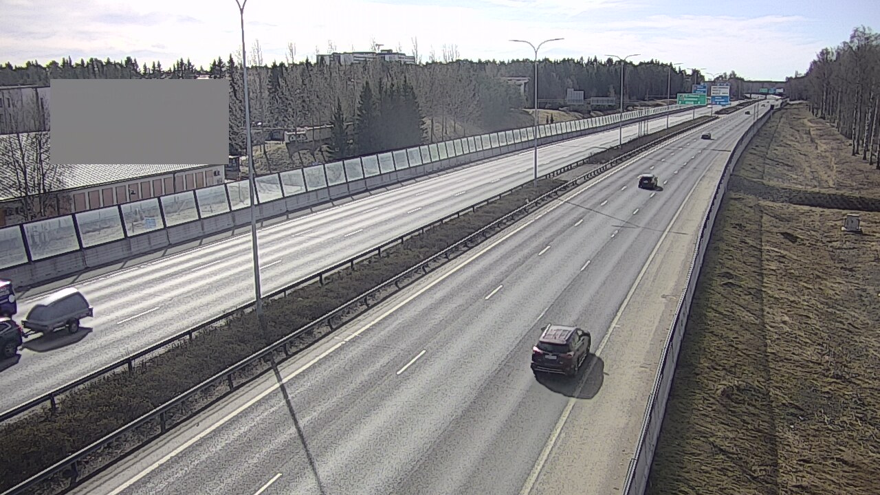 Weather Camera Image Väg 4 Uleåborg, Intiö, Oulu, Pohjois-Pohjanmaa