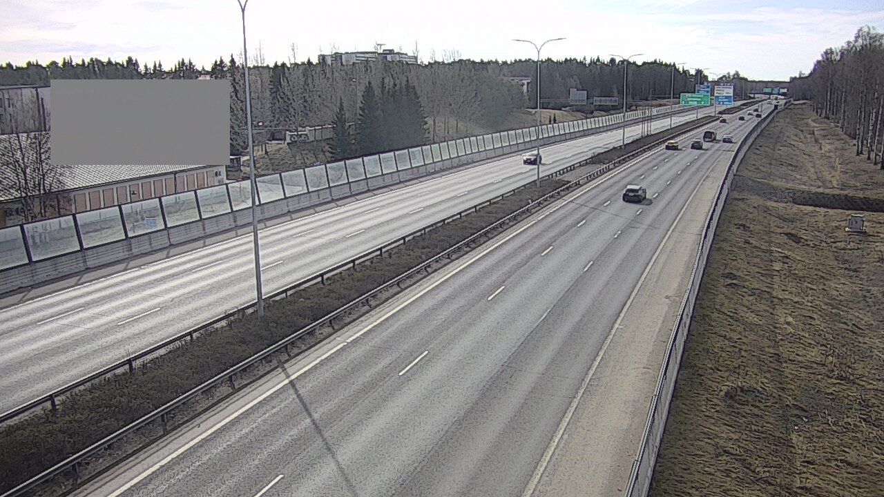 Weather Camera Image Väg 4 Uleåborg, Intiö, Oulu, Pohjois-Pohjanmaa