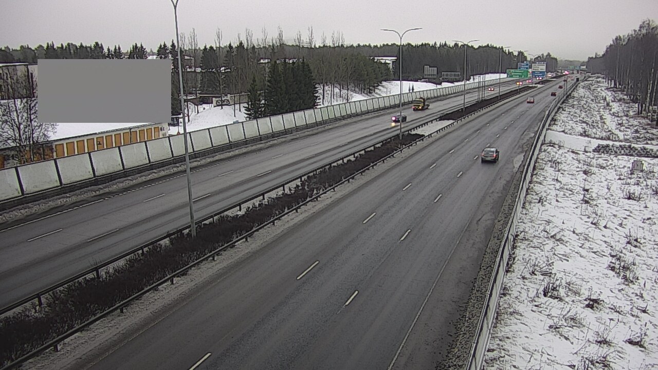 Weather Camera Image Väg 4 Uleåborg, Intiö, Oulu, Pohjois-Pohjanmaa