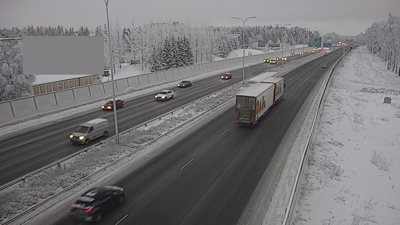 Weather Camera Image Väg 4 Uleåborg, Intiö, Oulu, Pohjois-Pohjanmaa