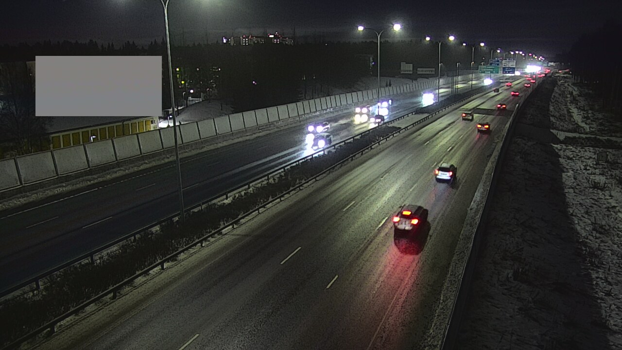 Weather Camera Image Väg 4 Uleåborg, Intiö, Oulu, Pohjois-Pohjanmaa