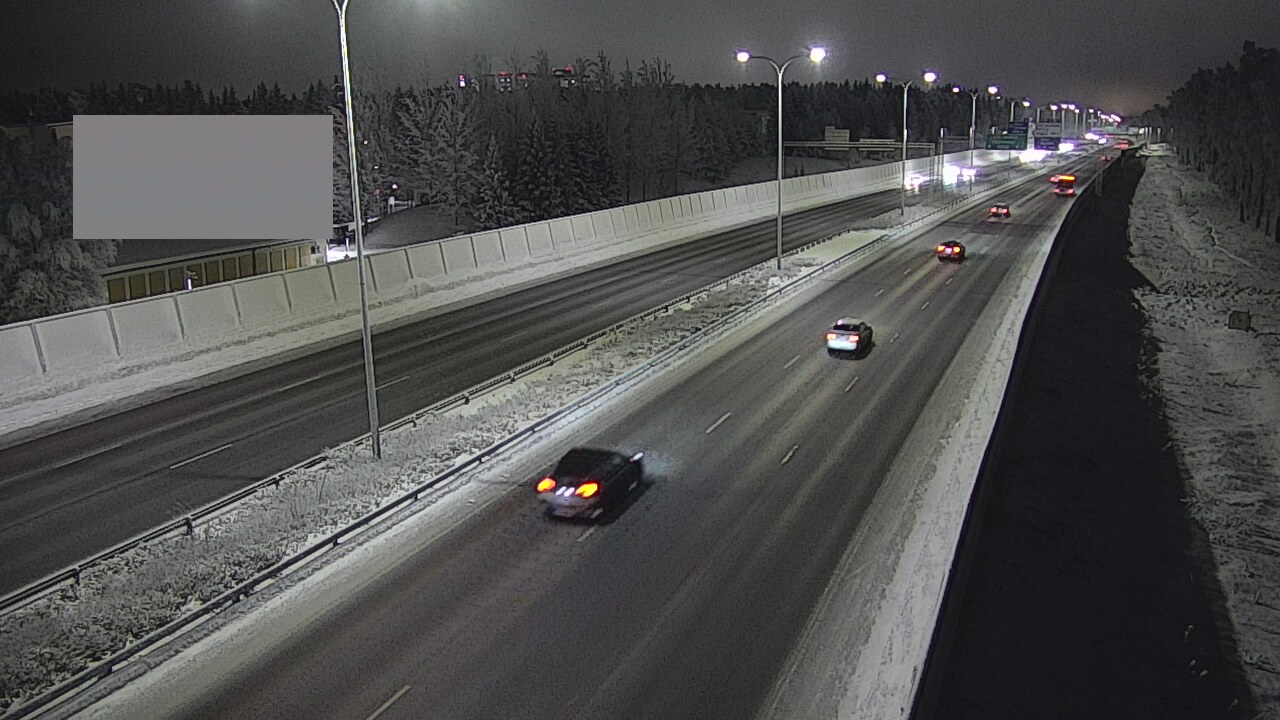 Weather Camera Image Väg 4 Uleåborg, Intiö, Oulu, Pohjois-Pohjanmaa