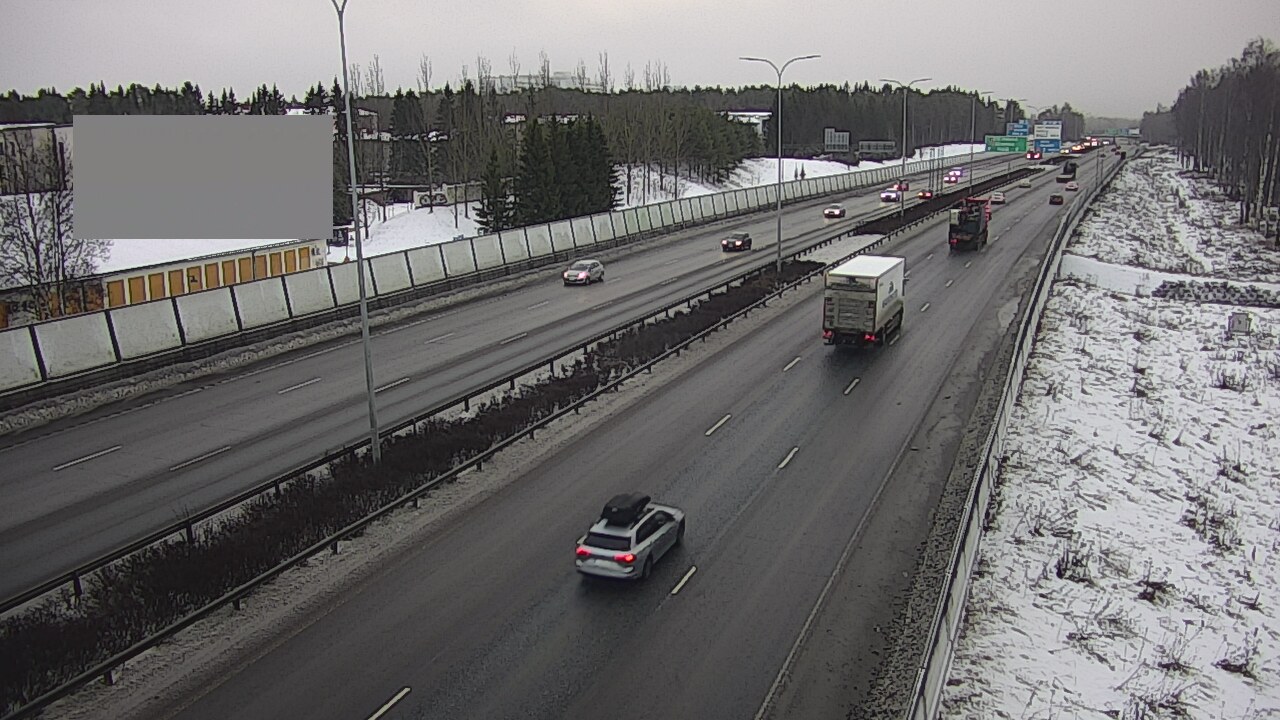 Weather Camera Image Väg 4 Uleåborg, Intiö, Oulu, Pohjois-Pohjanmaa