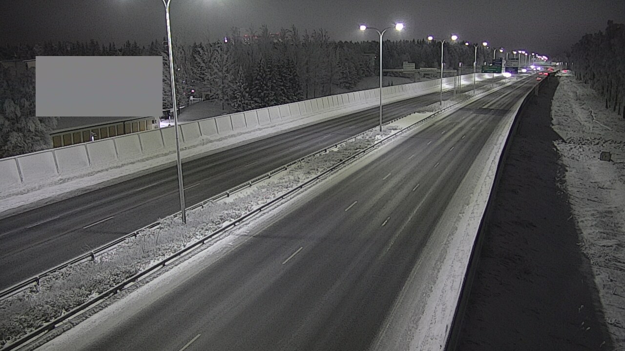 Weather Camera Image Väg 4 Uleåborg, Intiö, Oulu, Pohjois-Pohjanmaa